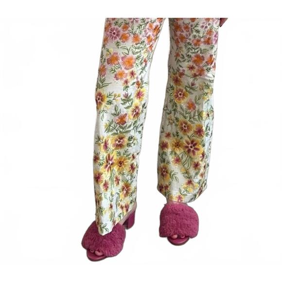 LA FUORI Pants - NEW LA FUORI floral trouser pant in print